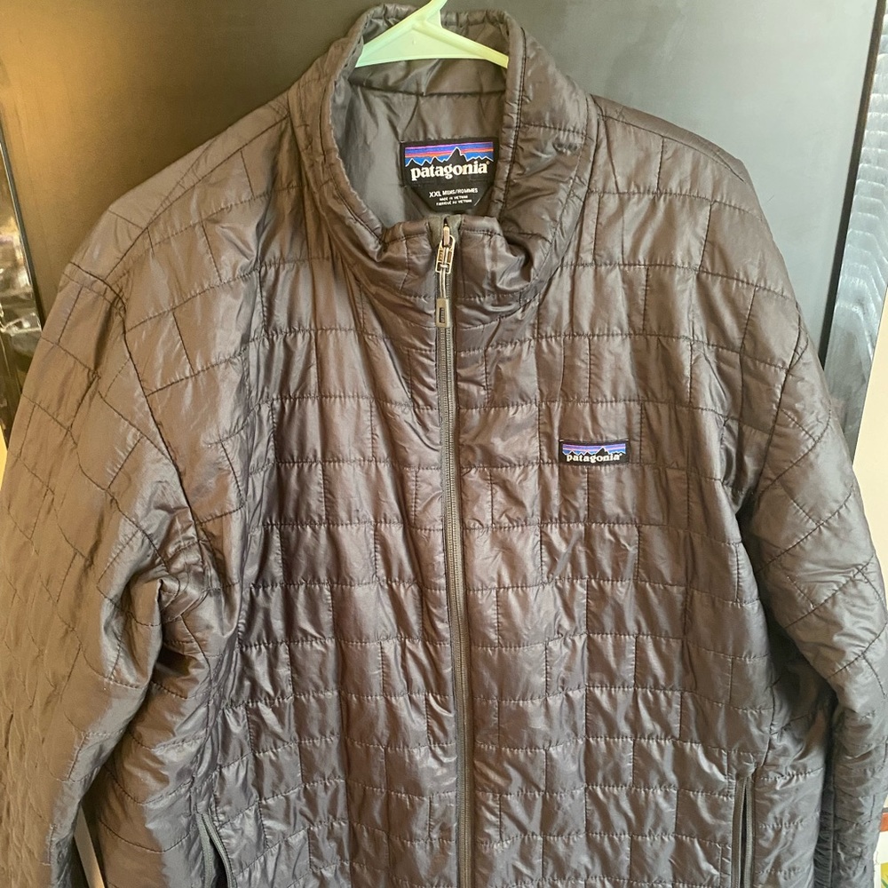 Grey Patagonia Nano Puff Jacket Men's 2XL (double xl)